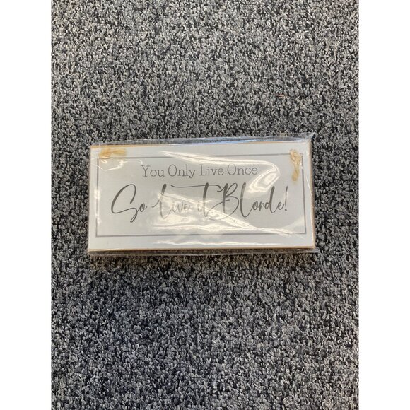 Crafty Clara - "You Only Live Once" Made with MDF Hanging Sign - Picture 2 of 3